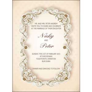 Wedding Invitation Card WIC 7856