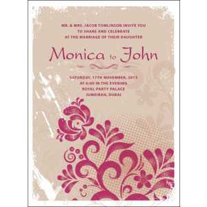 Wedding Invitation Card WIC 7865
