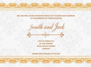 Wedding Invitation Card WIC 7874