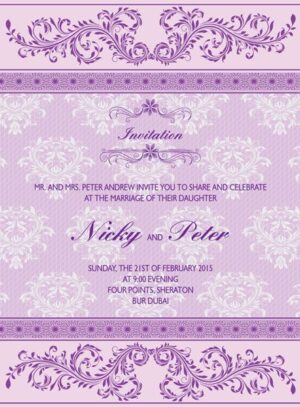 Wedding Invitation Card WIC 7875
