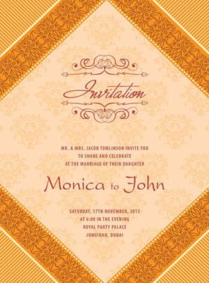 Wedding Invitation Card WIC 7876
