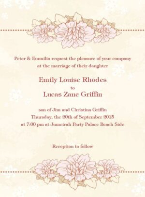 Wedding Invitation Card WIC 7877