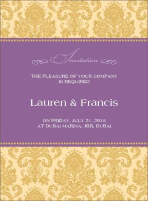 Wedding Invitation Card WIC 7884