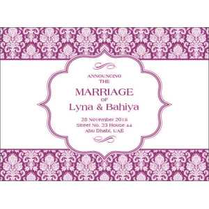 Wedding Invitation Card WIC 7893