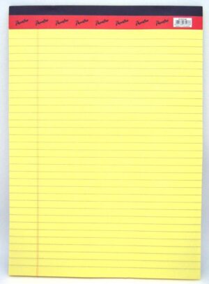Legal Pad A4 Yellow Paper