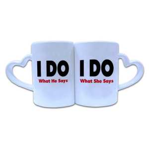 Valentine Couple Mug Heart Shape 001