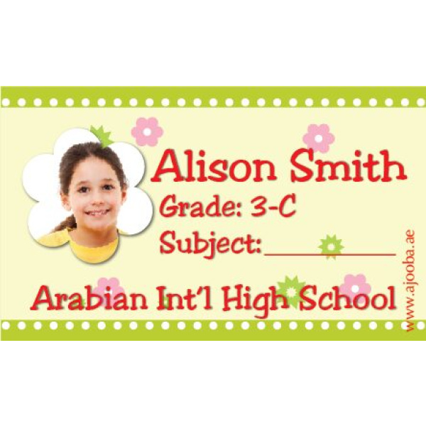 Personalised School Label
