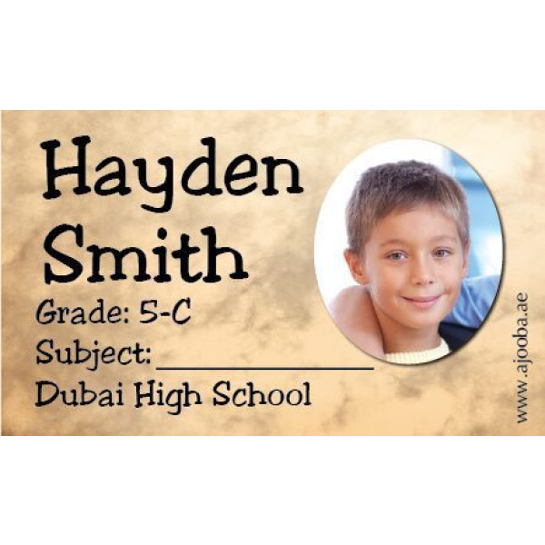 Personalised School Label