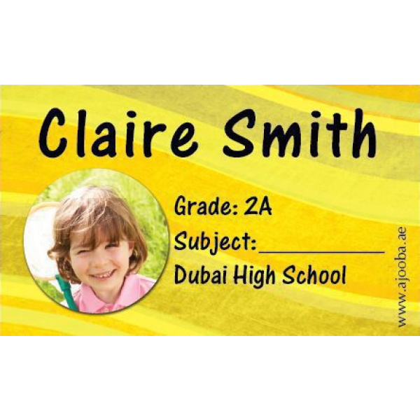 Personalised School Label
