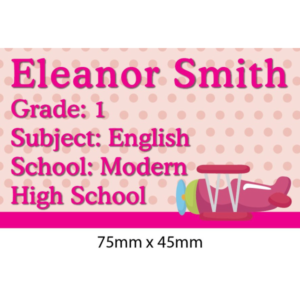 Personalised School Book Label