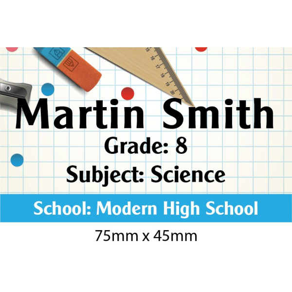 Personalised School Book Label
