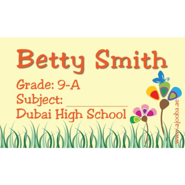 Personalised School Label