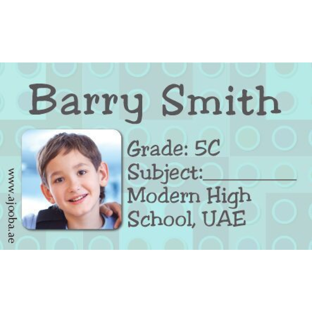40 Personalised School Label 0286