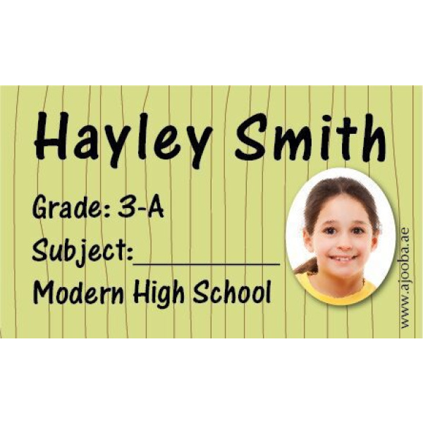 Personalised School Label