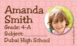 Personalised School Label