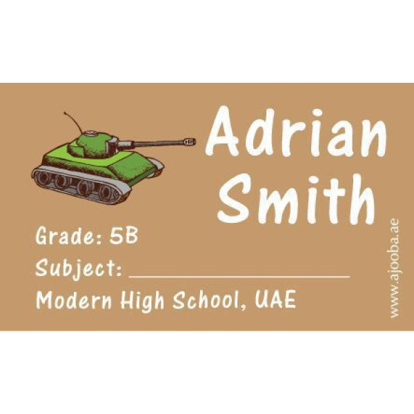 Personalised School Label