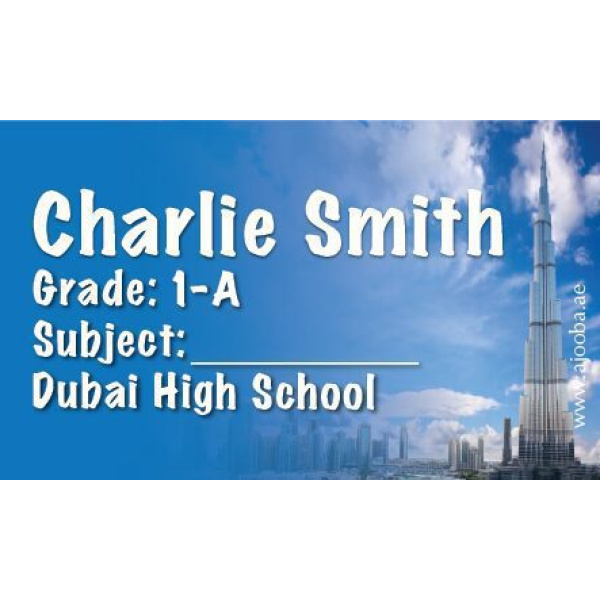 Personalised School Label