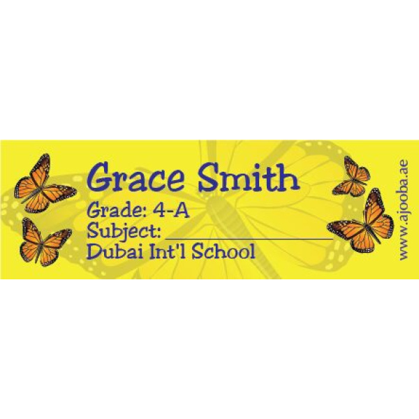 Personalised School Book Label