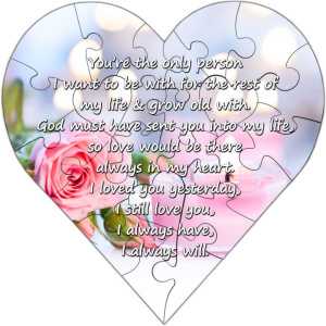 Valentine's Day Heart Shape puzzle  0011
