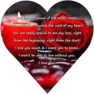 Valentine's Day Heart Shape puzzle  0012