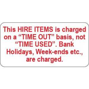 Hire Item Labels (50x25mm)