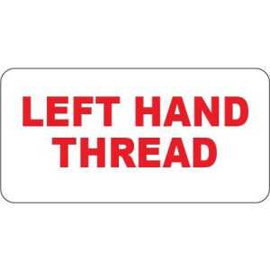 Left Hand Thread Labels (50x25mm)