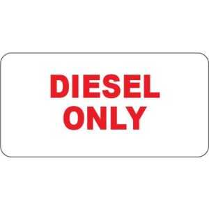 Diesel Only Labels