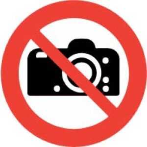 No Photography Labels 100mm