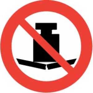 No Heavy Load Labels 100mm