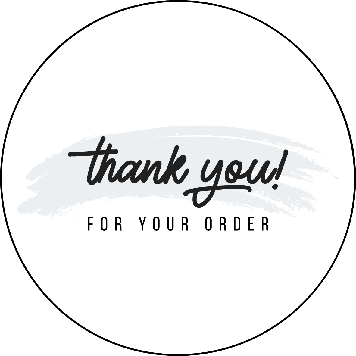 Thank You For Your Order Stickers 40mm