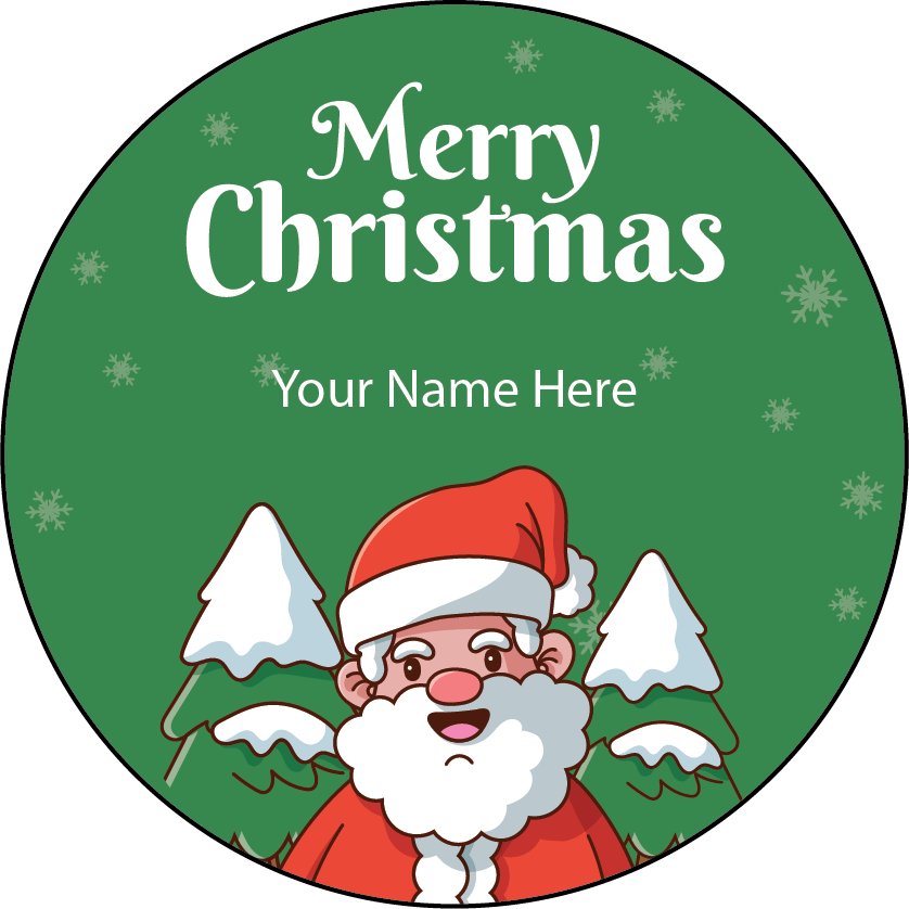 Personalised Christmas Gift Sticker / Waterproof Labels x Pack of 24 - 019