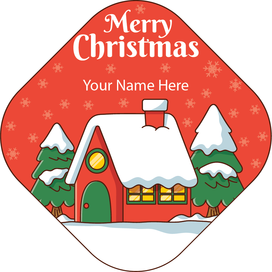 Personalised Christmas Gift Sticker / Waterproof Labels x Pack of 24 - 021