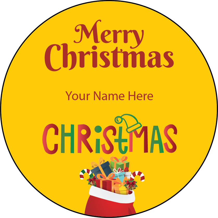 Personalised Christmas Gift Sticker / Waterproof Labels x Pack of 24 - 022