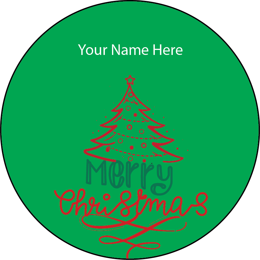 Personalised Christmas Gift Sticker / Waterproof Labels x Pack of 24 - 023