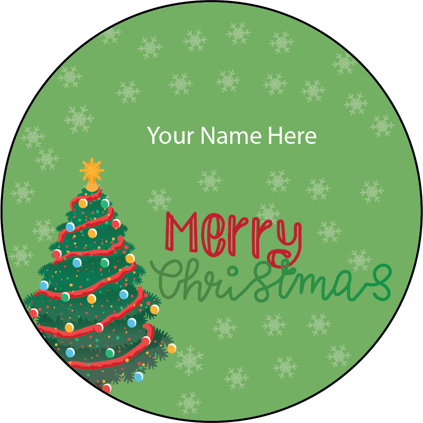 Personalised Christmas Gift Sticker / Waterproof Labels x Pack of 24 - 025