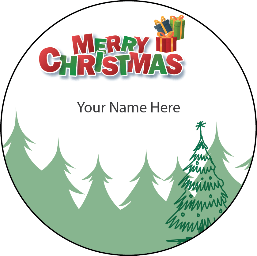 Personalised Christmas Gift Sticker / Waterproof Labels x Pack of 24 - 026