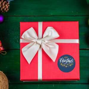 Personalised Christmas Gift Sticker / Waterproof Labels x Pack of 24 - 036 2 Christmas 036