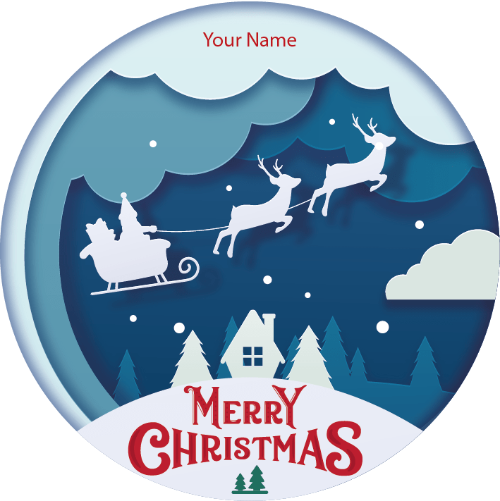 Personalised Christmas Gift Sticker / Waterproof Labels x Pack of 24 - 059