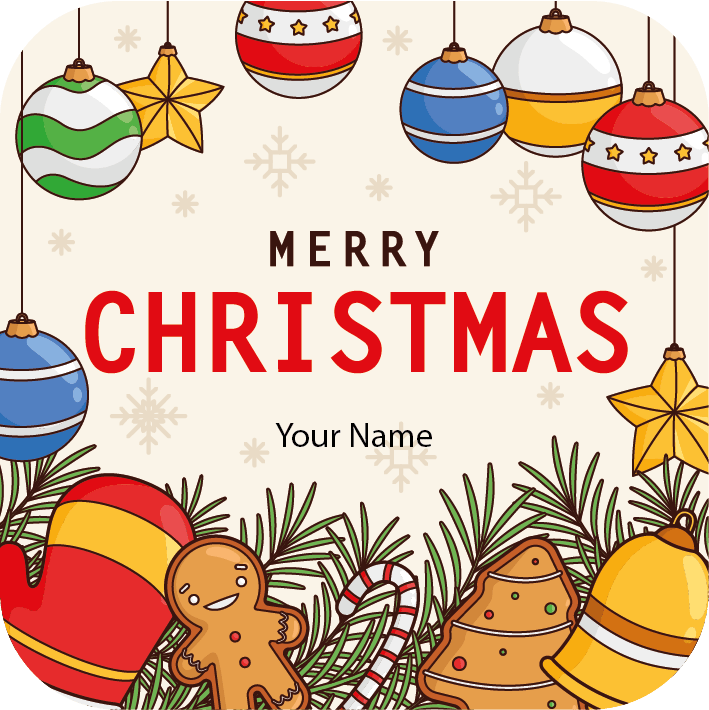 Personalised Christmas Gift Sticker / Waterproof Labels x Pack of 24 - 106