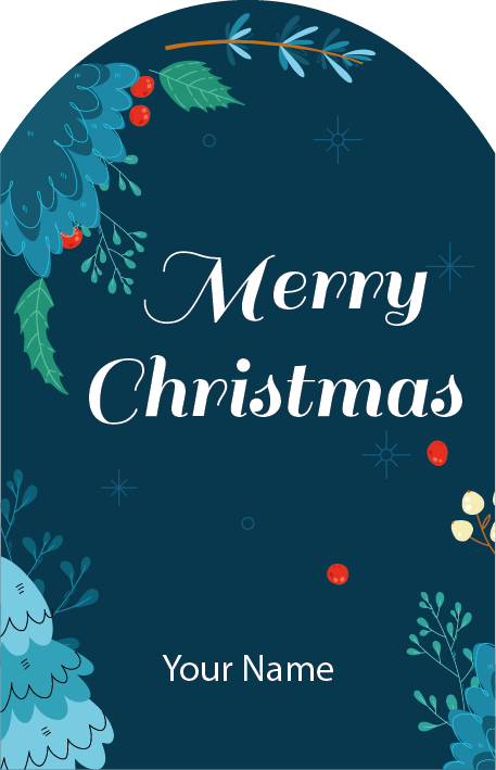 Personalised Christmas Gift Sticker / Waterproof Labels x Pack of 24 - 109