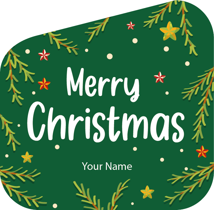 Personalised Christmas Gift Sticker / Waterproof Labels x Pack of 24 - 112