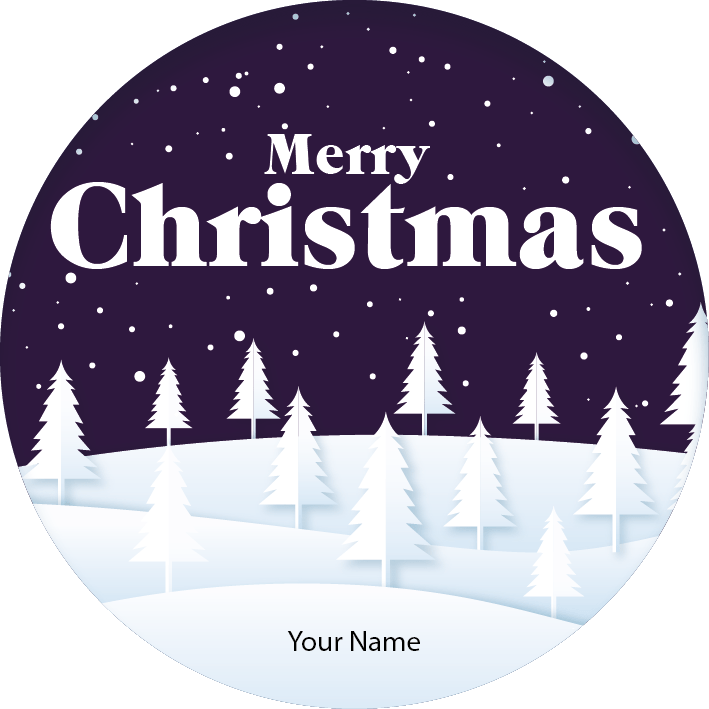 Personalised Christmas Gift Sticker / Waterproof Labels x Pack of 24 - 119