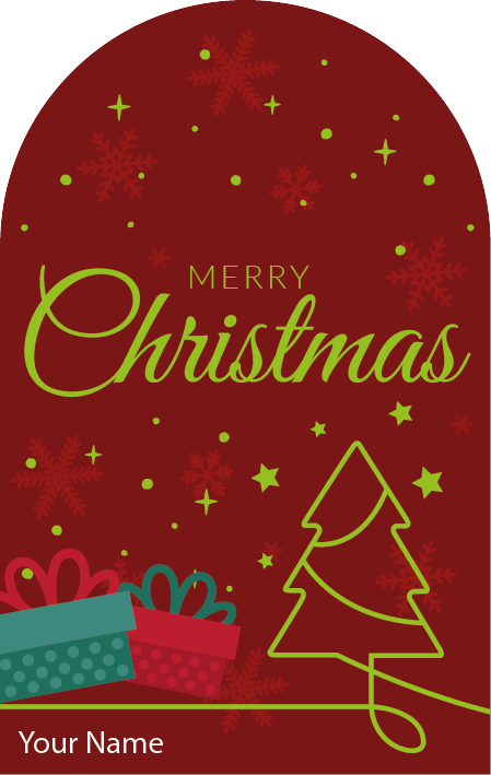 Personalised Christmas Gift Sticker / Waterproof Labels x Pack of 24 - 121