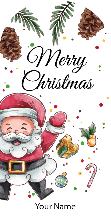 Personalised Christmas Gift Sticker / Waterproof Labels x Pack of 24 - 124