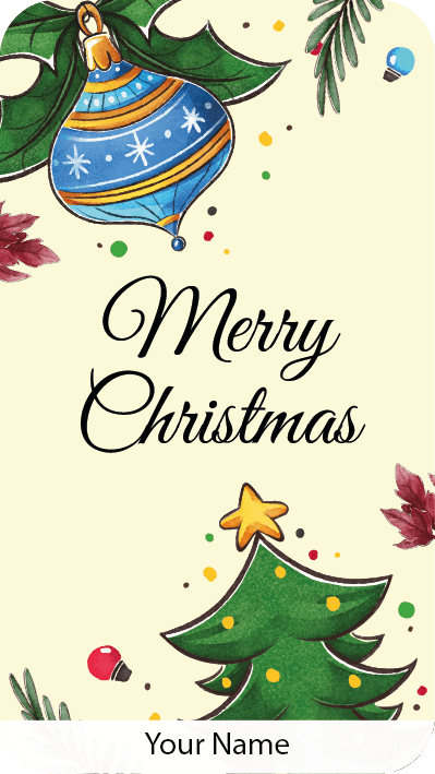 Personalised Christmas Gift Sticker / Waterproof Labels x Pack of 24 - 125