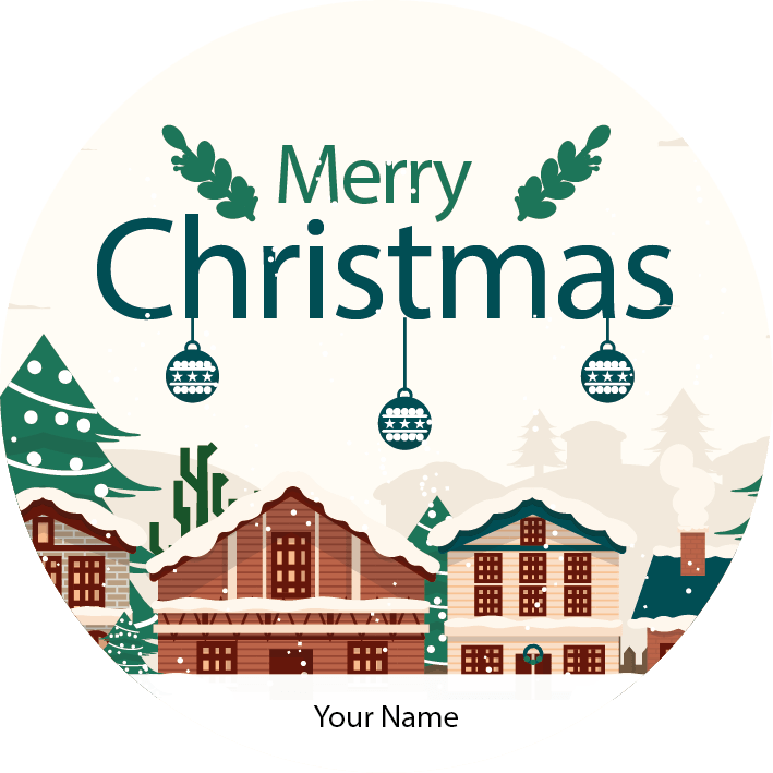 Personalised Christmas Gift Sticker / Waterproof Labels x Pack of 24 - 126