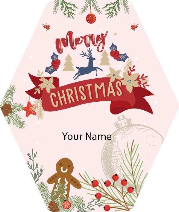 Personalised Christmas Gift Sticker / Waterproof Labels x Pack of 24 - 129