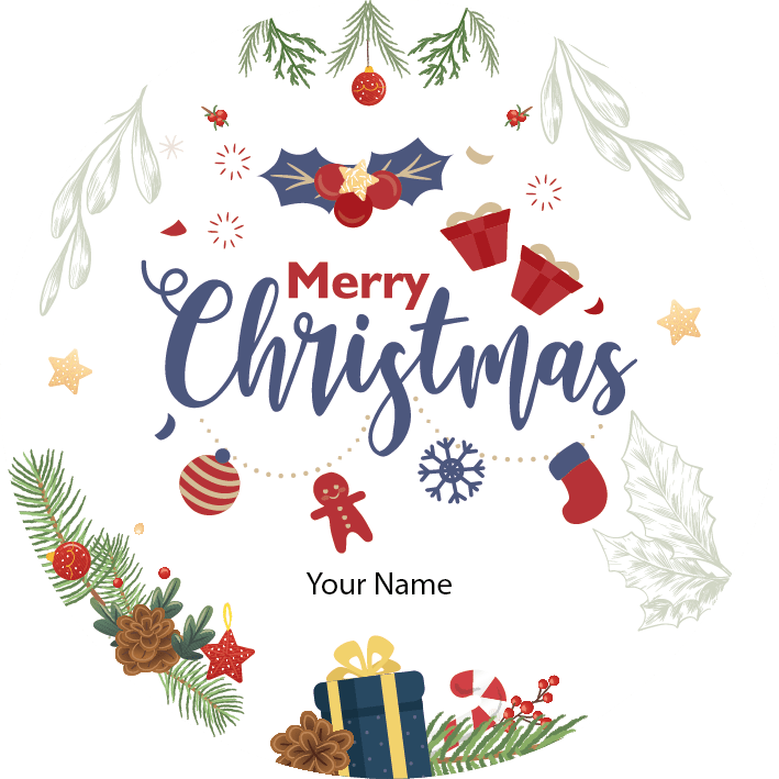 Personalised Christmas Gift Sticker / Waterproof Labels x Pack of 24 - 130