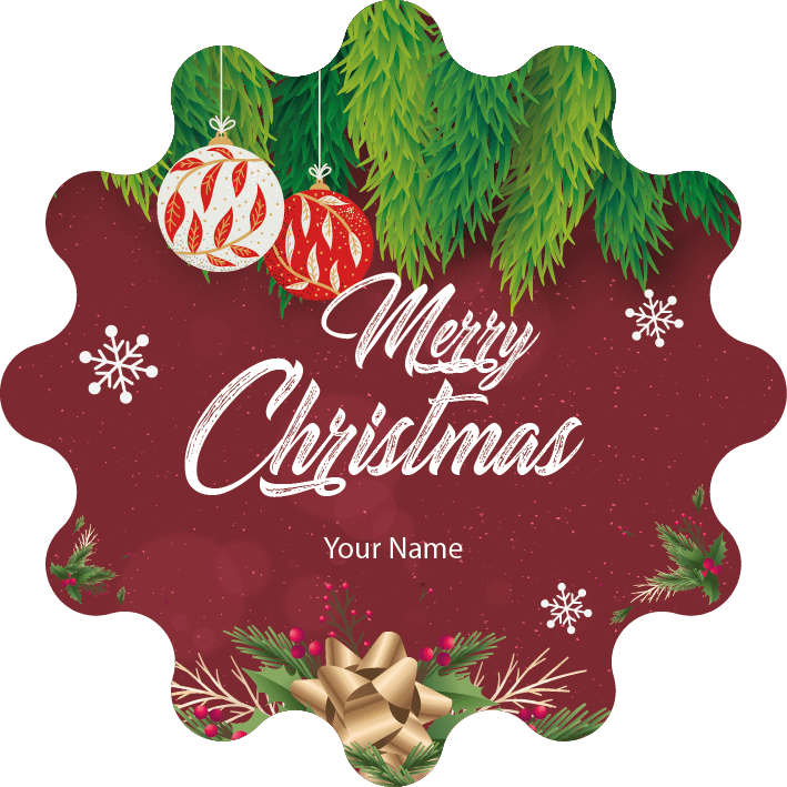 Personalised Christmas Gift Sticker / Waterproof Labels x Pack of 24 - 131