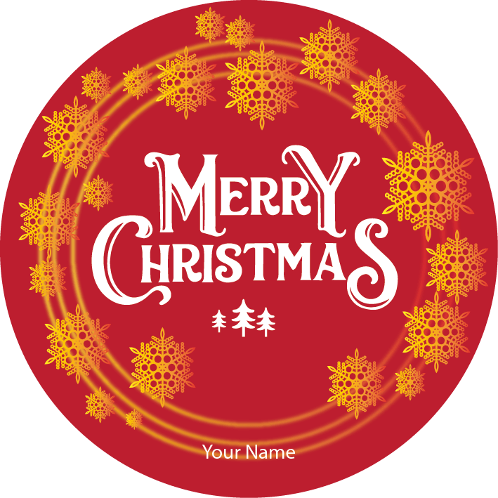 Personalised Christmas Gift Sticker / Waterproof Labels x Pack of 24 - 136